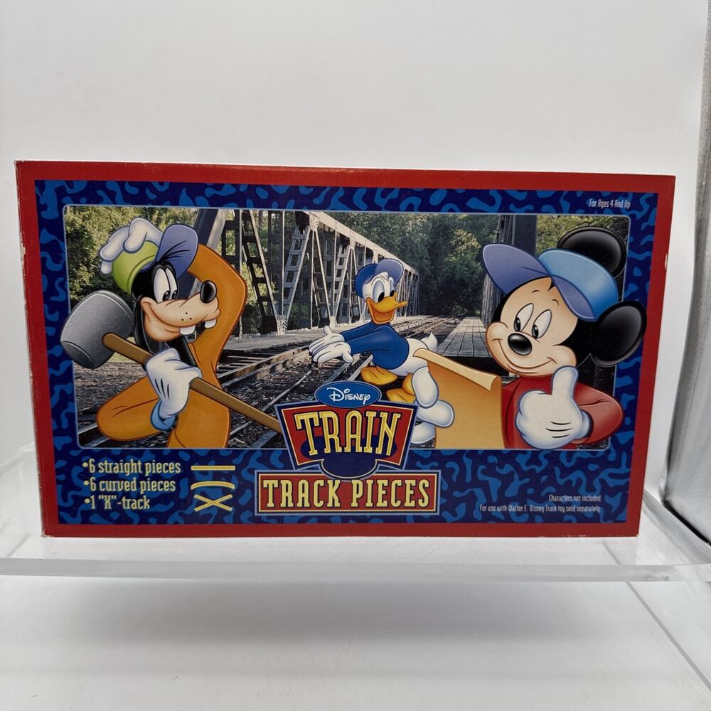 WALT DISNEY World Train Track Pieces 6 Straight 6 Curved 1 X-Track Magic Kingdom